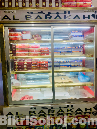 কাস্টম মেড সম্পূর্ণ SS বডির 2-টোন ডিসপ্লে ফ্রিজ